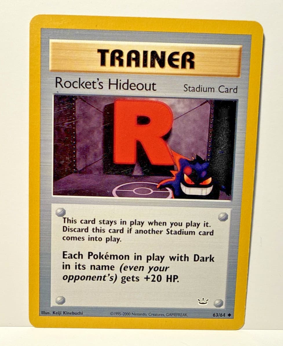 Pokemon Neo Revelation Rocket's Hideout 63/64 Non Holo LP