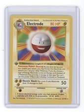 ELECTRODE 1999 POKEMON BASE SET 1ST EDITION 21/102 SHADOWLESS Q1887