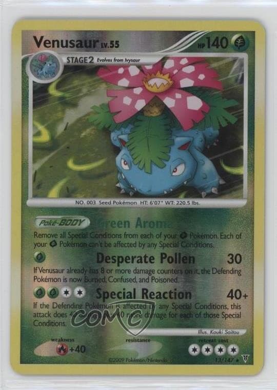 Venusaur Reverse Foil Pokémon Platinum Supreme Victors #13 2009