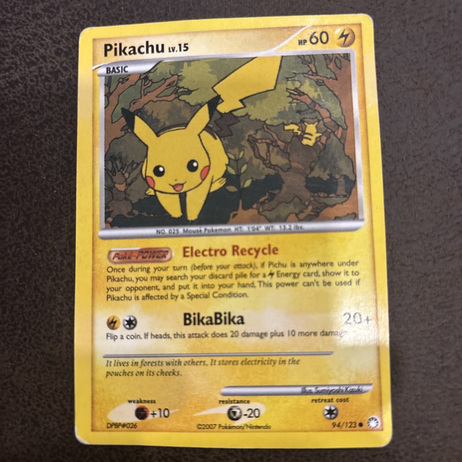 Pikachu 94/123 Mysterious Treasures Regular