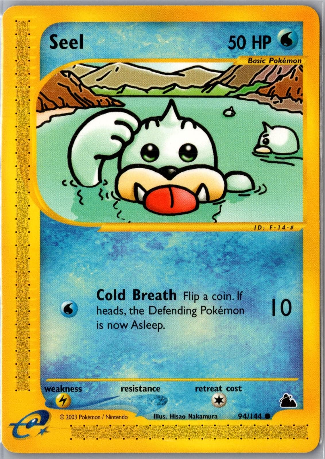 Seel 94/144 Common Skyridge Pokemon Lightly Played