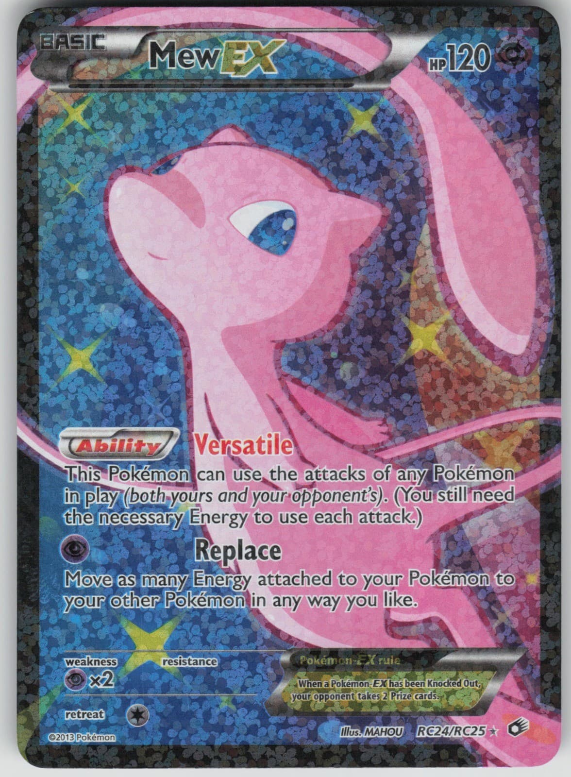 Pokemon TCG Mew EX (Full Art) Legendary Treasures: Radiant Collection RC24/RC25