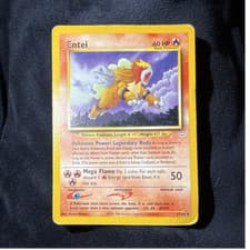 Pokémon Entei 17/64 Neo Revelation Rare Unlimited Regular 2000 60 HP English