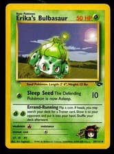 LP Unlimited Erika's Bulbasaur 39/132 Gym Challenge Pokemon 2000 Ken Sugimori