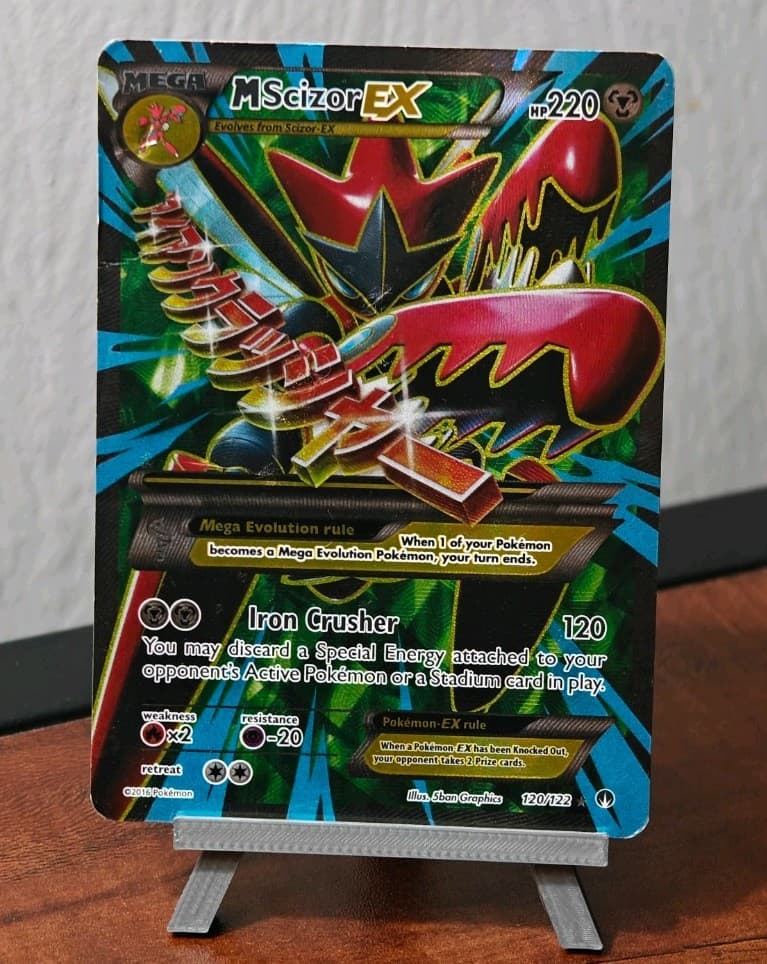 Pokémon TCG XY Breakpoint Ultra Rare M Scizor EX Full Art Holo Card 120/122 MP
