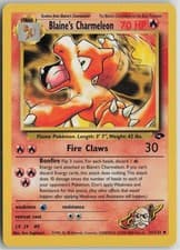 Blaine's Charmeleon 31/132 Uncommon Gym Challenge Pokemon Unlimited Near Mint