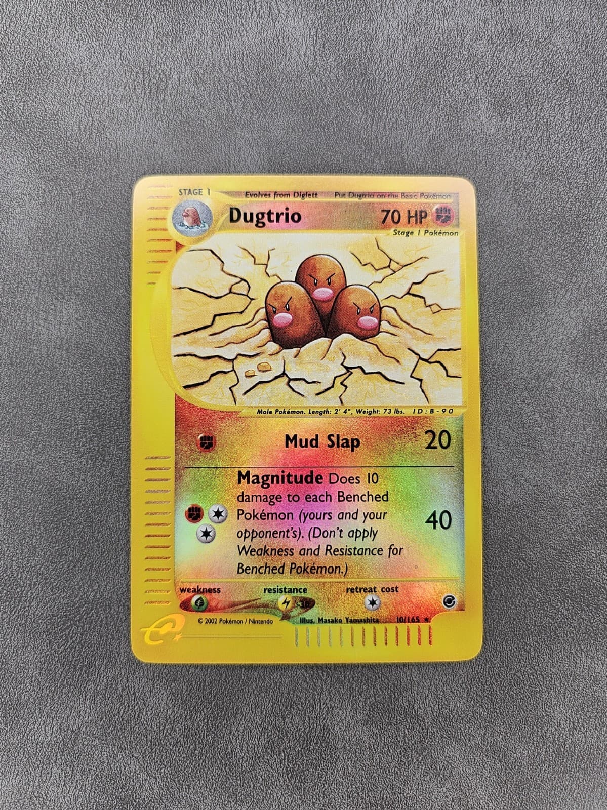 Pokémon TCG Dugtrio 10/165 Reverse Holo Rare Expedition Base Set - NM