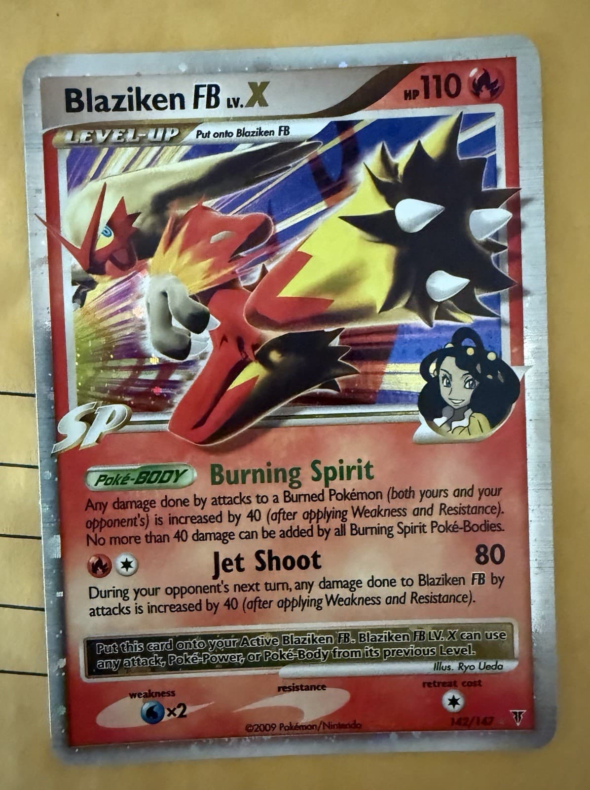 Pokémon Infernape E4 Lv.X 108/111 Rising Rivals LP