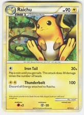Raichu - 10/123 (Cracked Ice Holo) Holo Rare Deck Exclusives 010/123 HP DMG