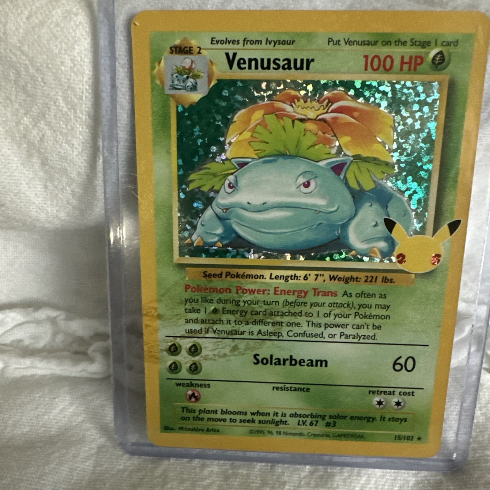 Pokemon Venusaur Holo Rare 18/110 Legendary Collection 2002 TCG Trading Card MP