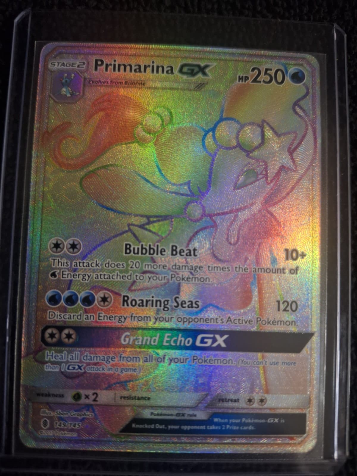 Primarina GX (Secret) 149/145 Sm-Guardians Rising Holo
