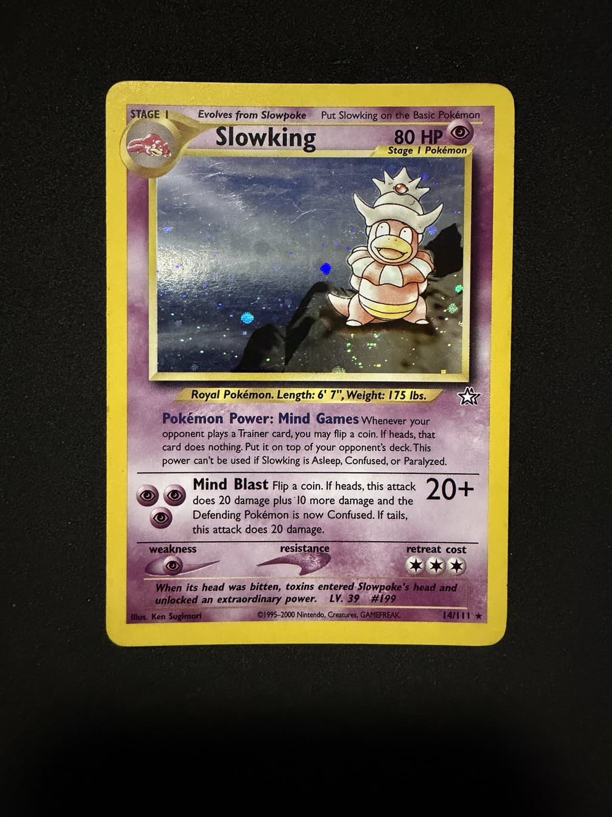 Pokémon Slowking Neo Genesis 14/111 Unlimited Holo Rare