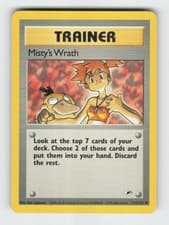 Misty's Wrath 114/132 Unlimited Uncommon Gym Heroes Pokemon 2000 LP Sugimori