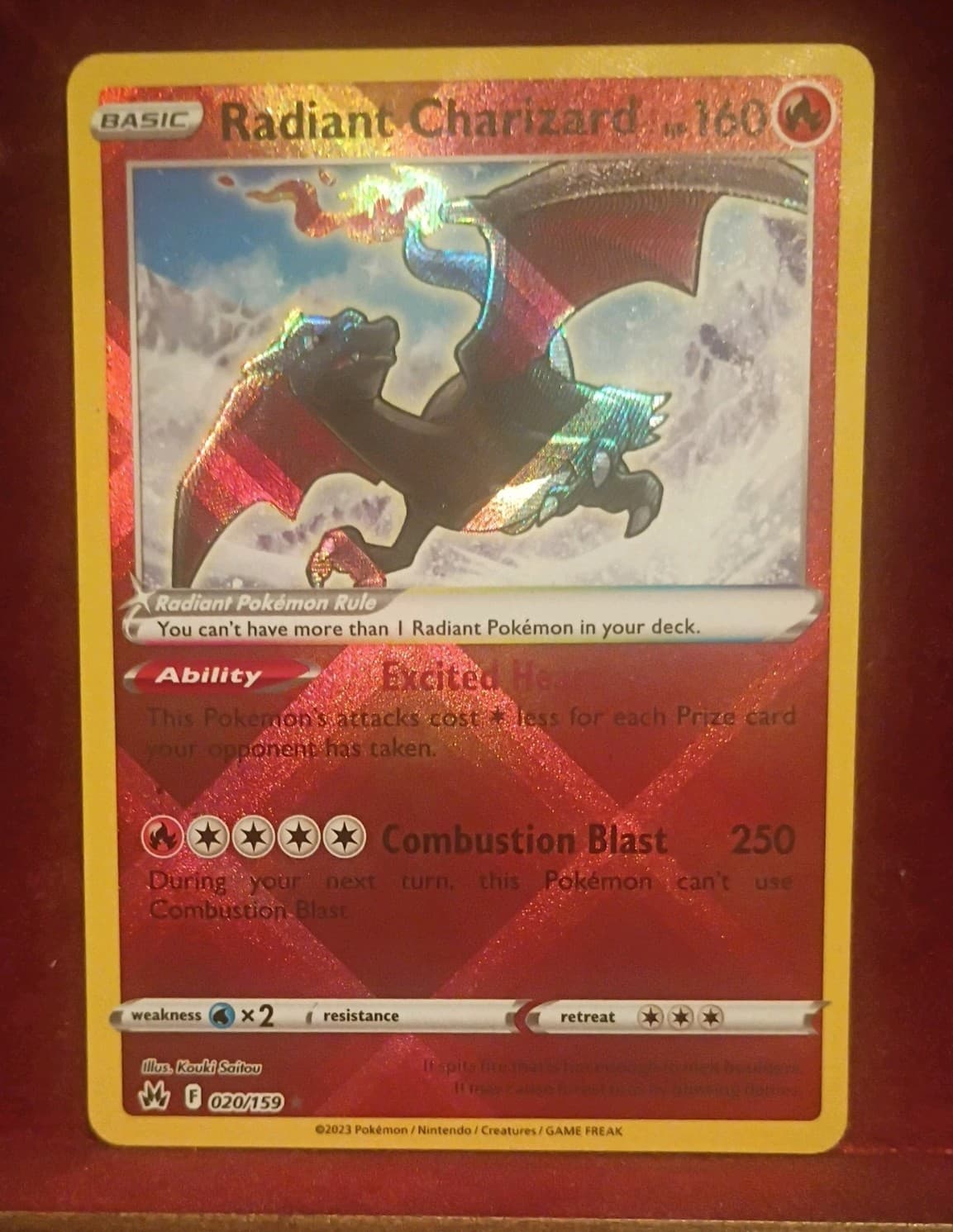 Radiant Charizard 020/159 Prize Pack Series Cards Holo