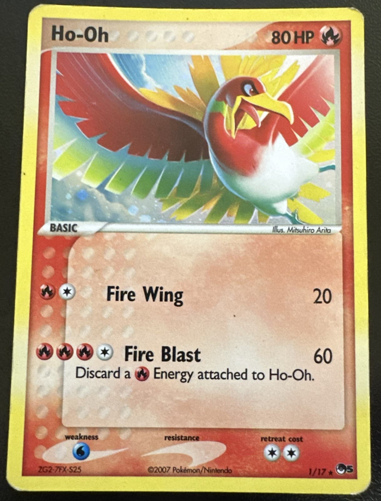 Holo Ho-Oh POP Series 5 Rare 1/17 Pokemon TCG English 2007 HP