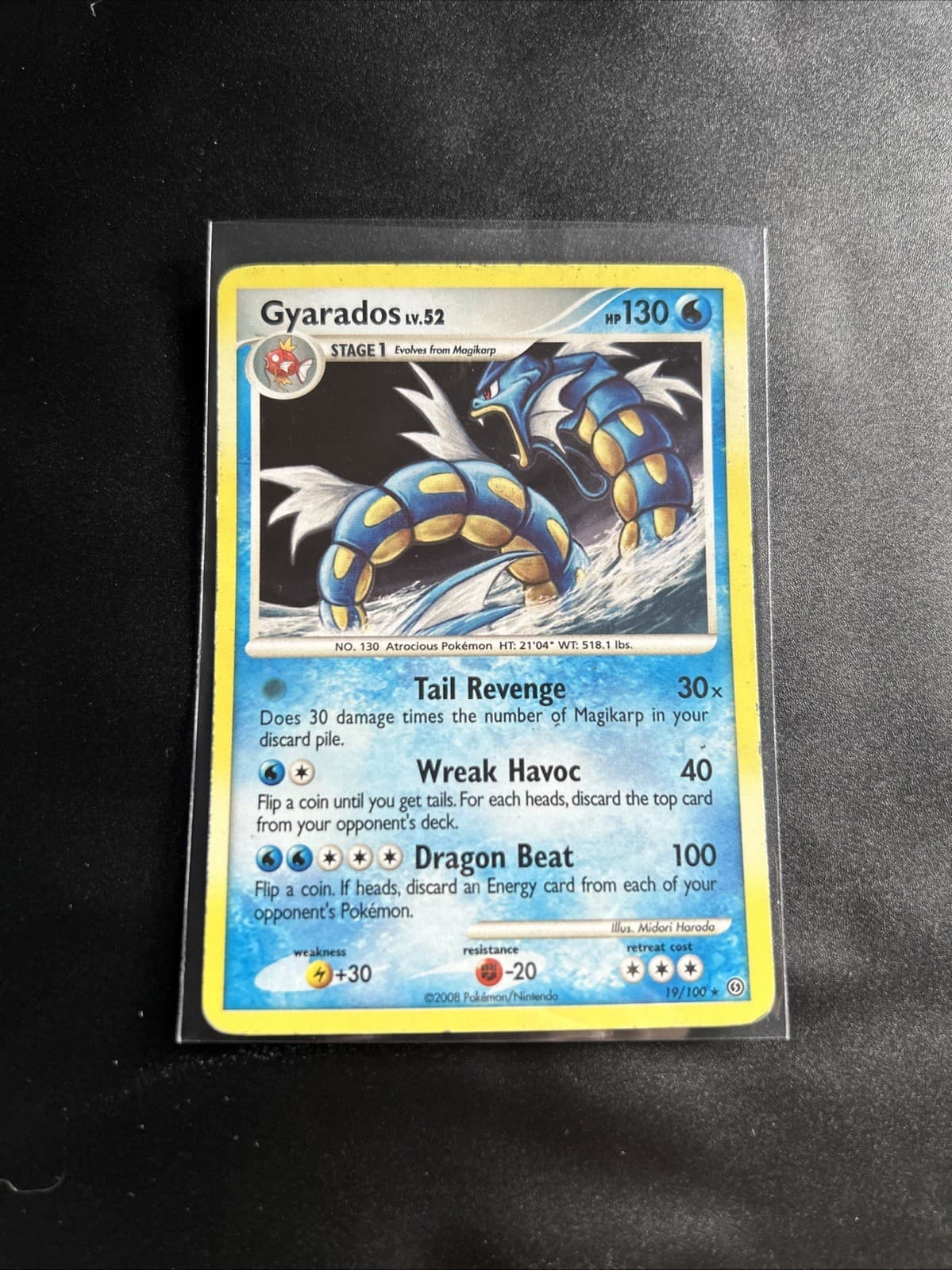 Gyarados - (DP Stormfront) 019/100 Deck Exclusives Holo