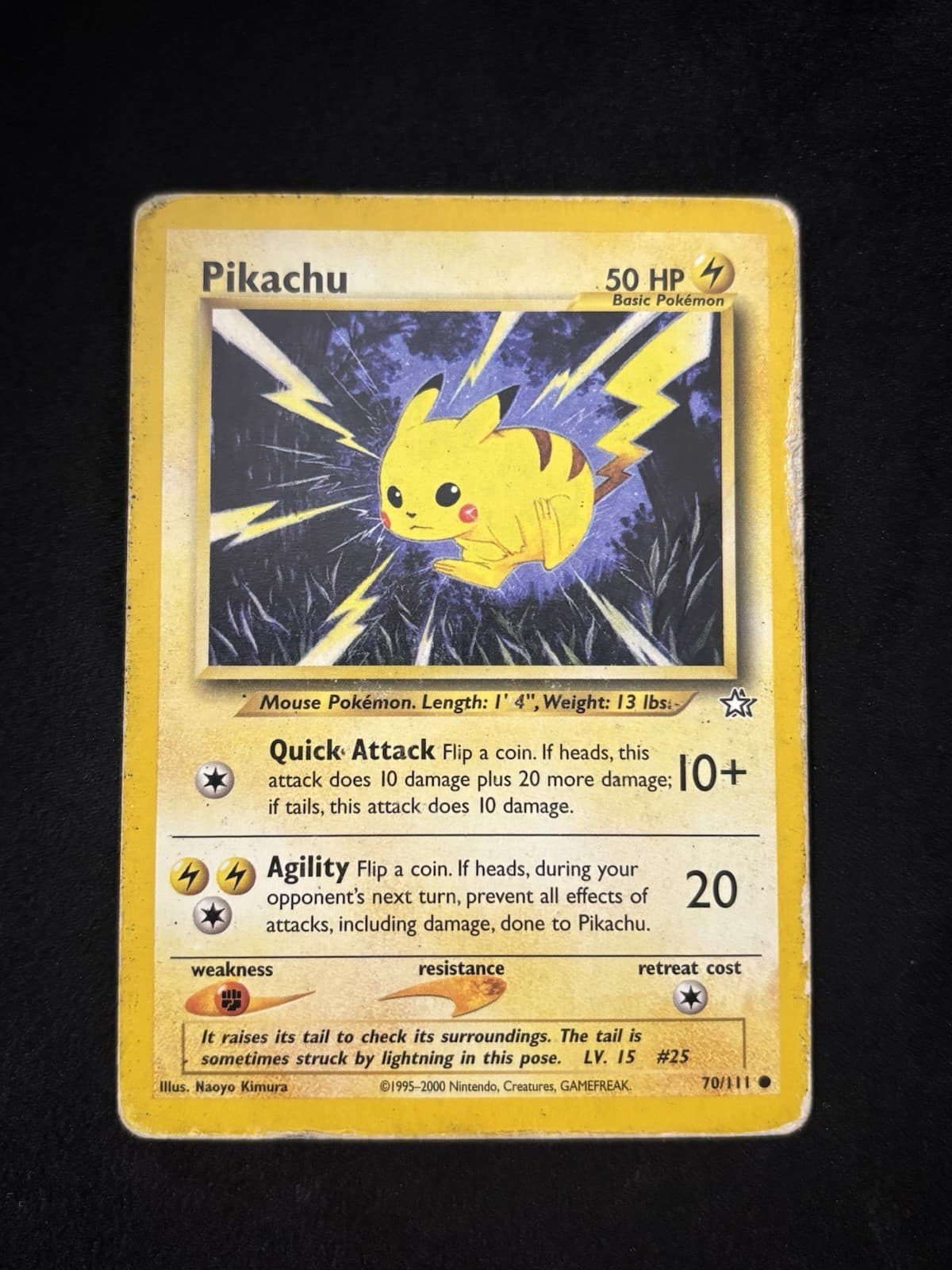 Pikachu 70/111 Neo Genesis Regular Pokémon TCG - HP