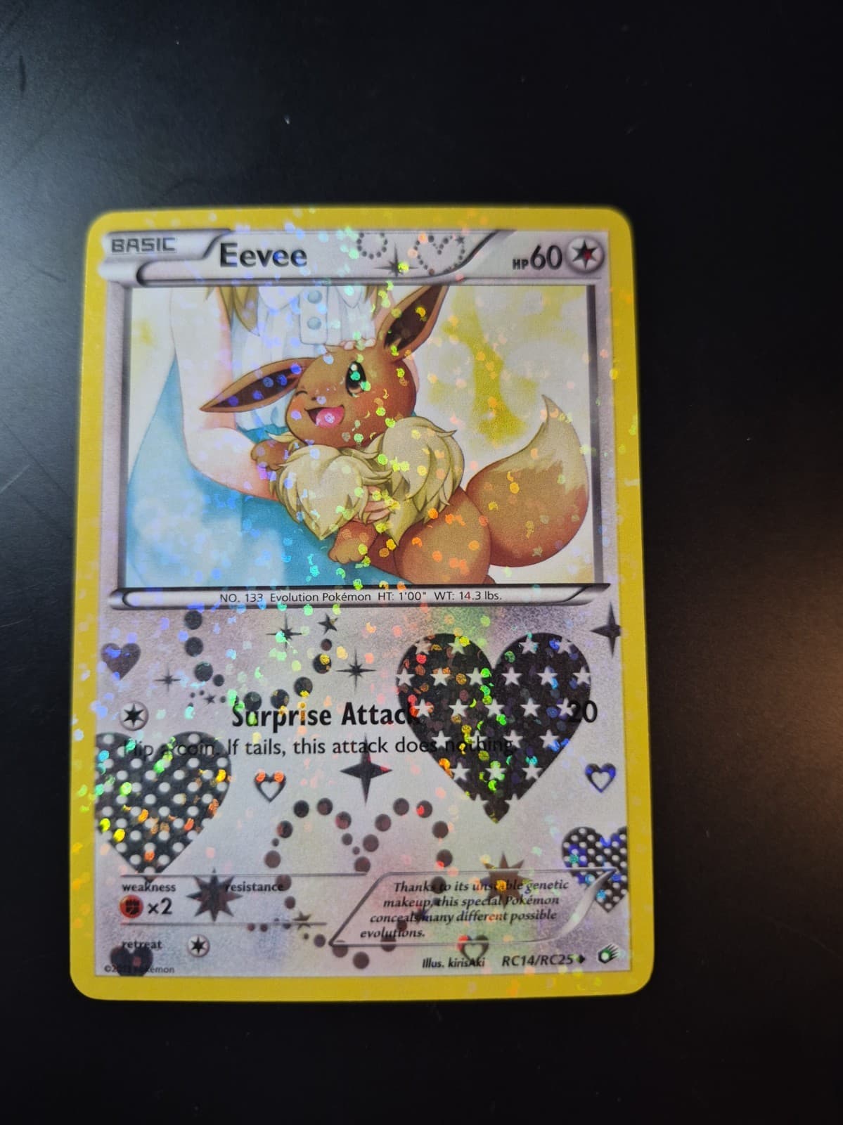 Eevee RC14/RC25 Legendary Treasures: Radiant Collection Holo