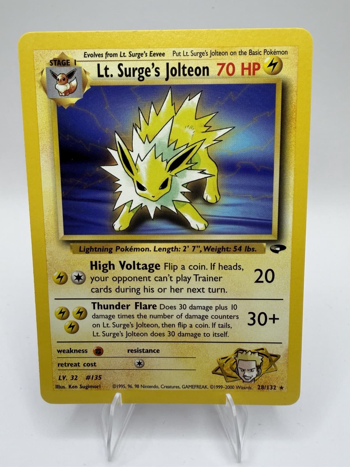 Lt. Surge's Jolteon 28/132 Gym Challenge Regular