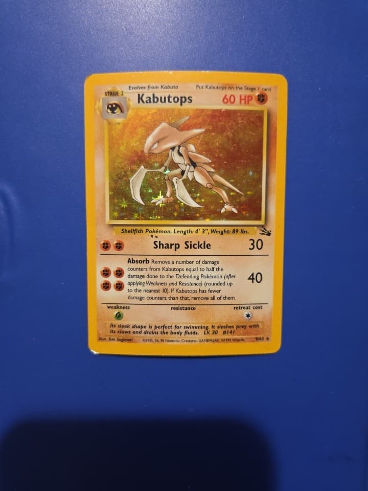 Pokémon Kabutops 9/62 Fossil Holo