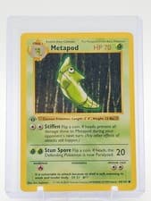 METAPOD 1999 POKEMON BASE SET 1ST EDITION SHADOWLESS 54/102 COMMON Q4657