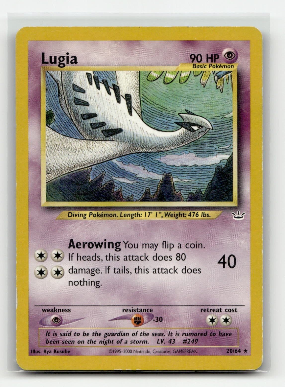 Lugia 20/64 Neo Revelation Unlimited Pokemon