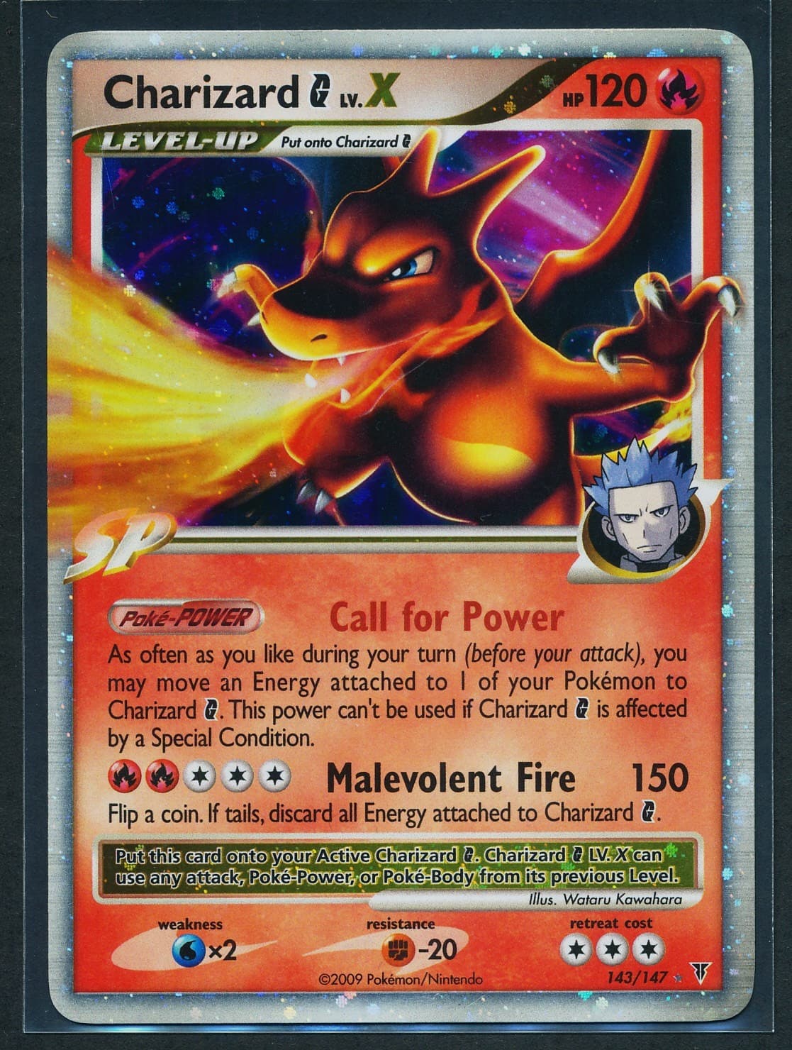 Charizard G LV. X 143/147 Holo Rare Pokémon 2009 Supreme Victors MP/LP