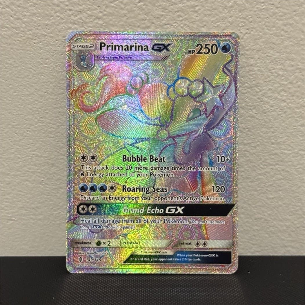 Primarina GX 149/145 SM-Guardians Rising Secret Rare Holo Stage 2
