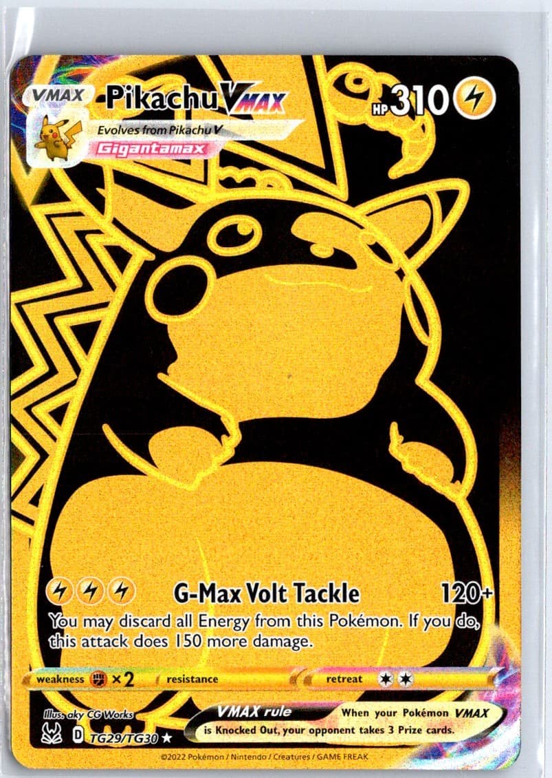 Pikachu VMAX (Secret) Ultra Rare TG29/TG30 SWSH11: Lost Origin Trainer Gallery N