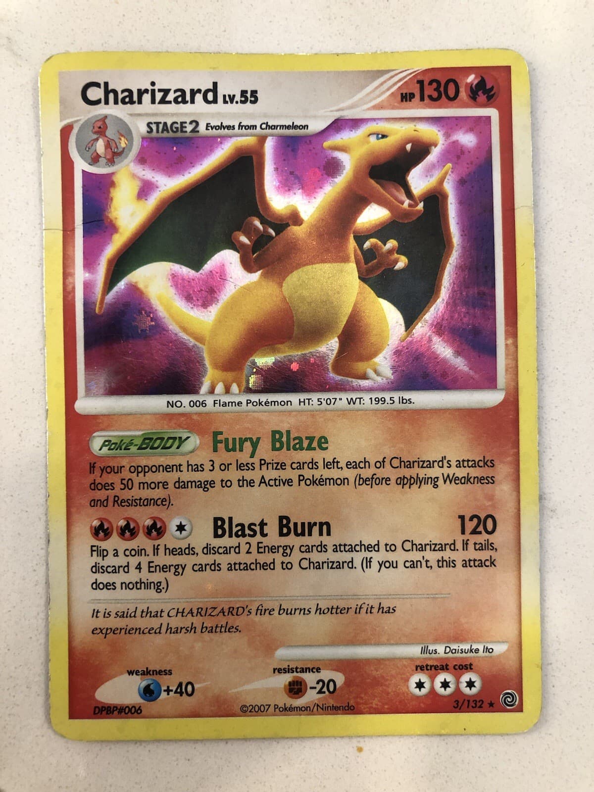 Charizard 3/132 Secret Wonders Holo Pokémon Card TCG
