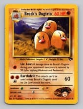 Pokemon TCG Brock's Dugtrio 22/132 Gym Challenge Unlimited Regular Rare MP