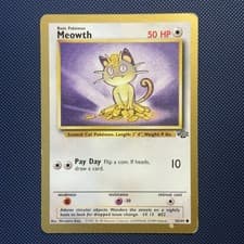Pokemon Vintage Meowth - (Gold Bordered Promo) 56/64 Fruit-roll Up Wotc 1999