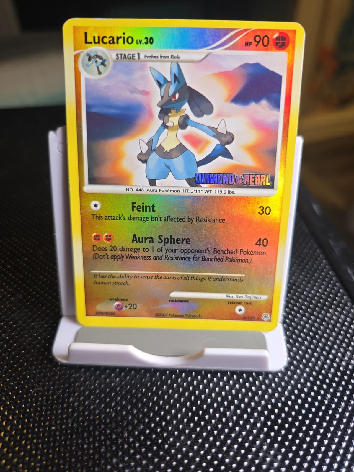 Lucario 6/130 Diamond and Pearl Reverse Holo