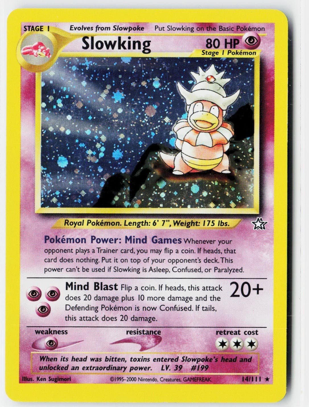 Slowking 14/111 Neo Genesis Holo
