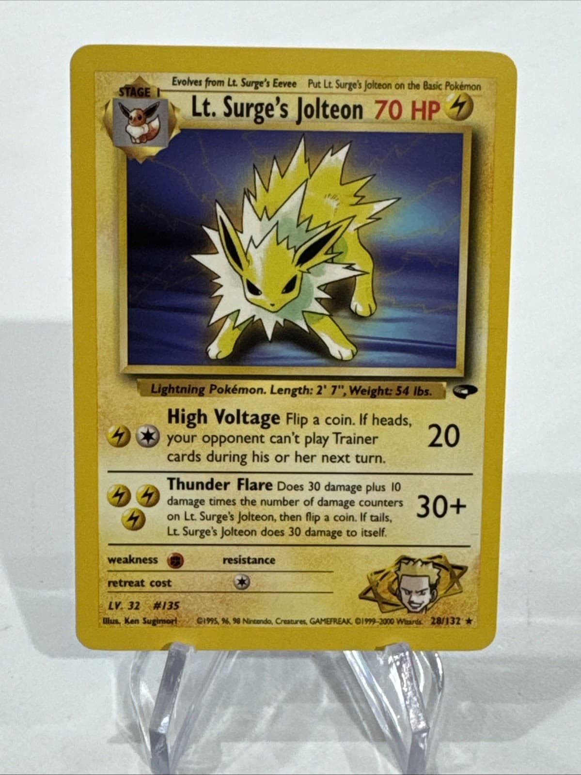 Lt. Surge's Jolteon 28/132 Gym Challenge Regular