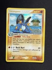 Pokemon - Swampert - EX Crystal Guardians 27/100 - Stamped - Great Condition