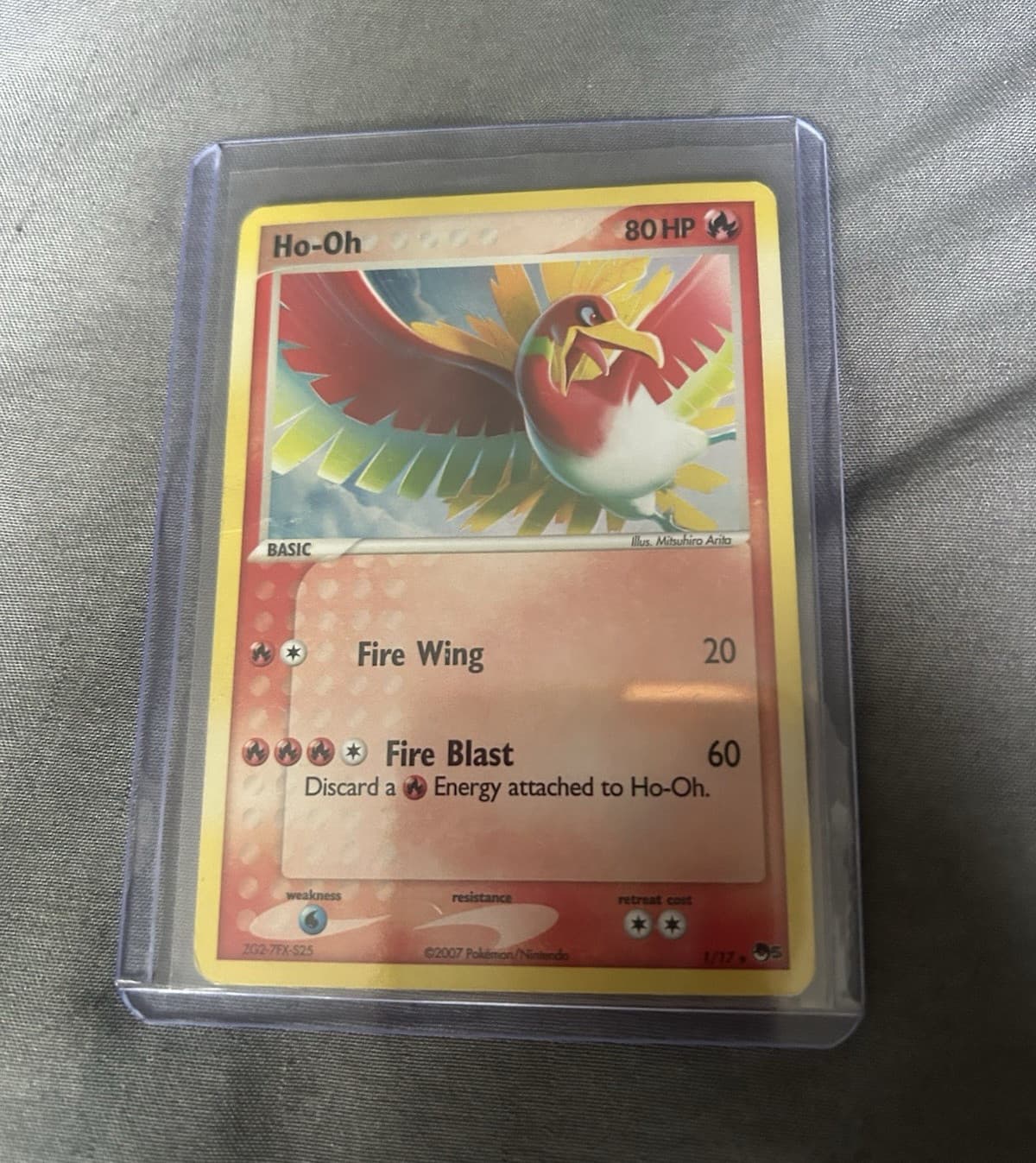 Pokemon TCG Ho-Oh 001/017 POP Series 5 Promo Holo Rare 80 HP English