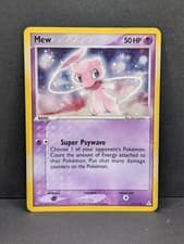 Mew 111/110 Holon Phantoms Holo Ultra Rare Pokemon TCG vintage Nintendo MP