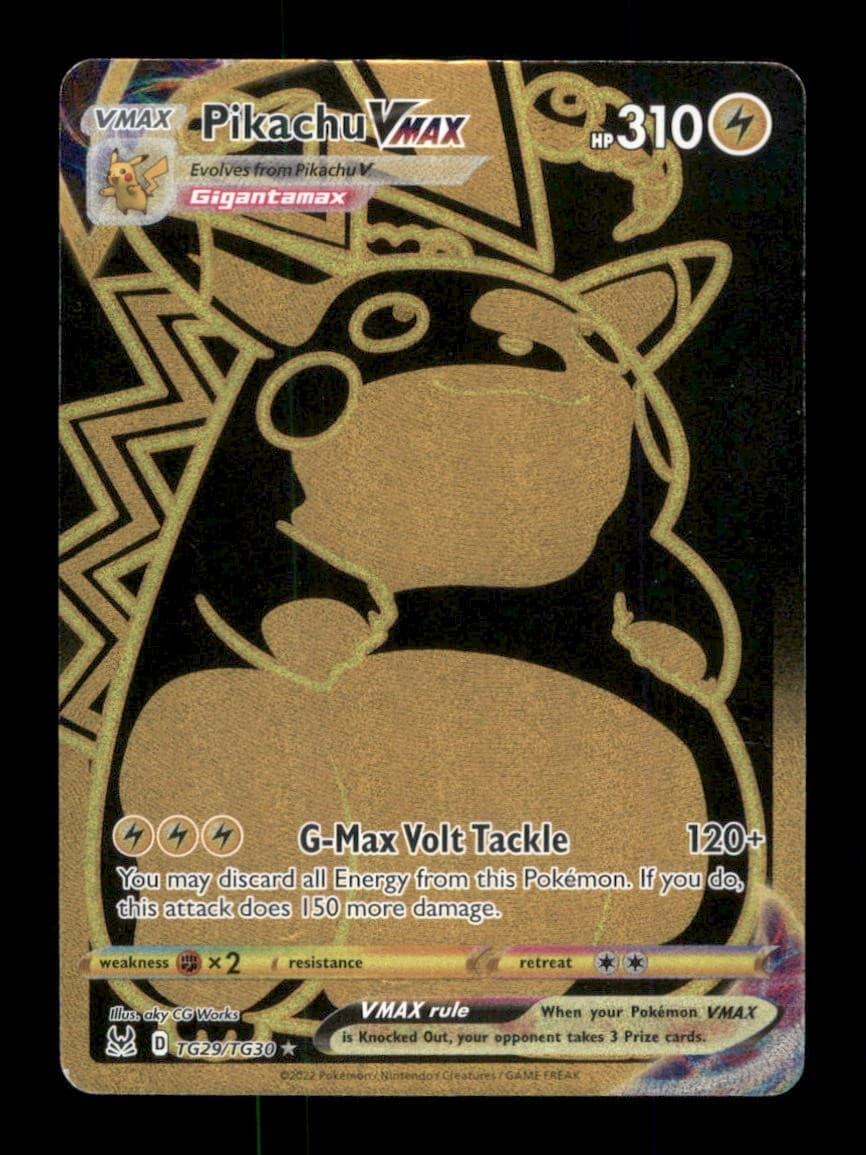Pikachu VMAX Secret Ultra Rare Holo SWSH11: Lost Origin Trainer Gallery TG29/TG3