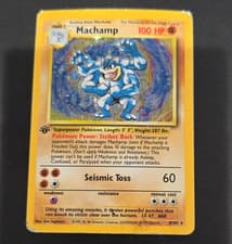 Pokémon Machamp Deck Exclusives 1st Ed Holo Rare 8/102 English 1999 Wizards
