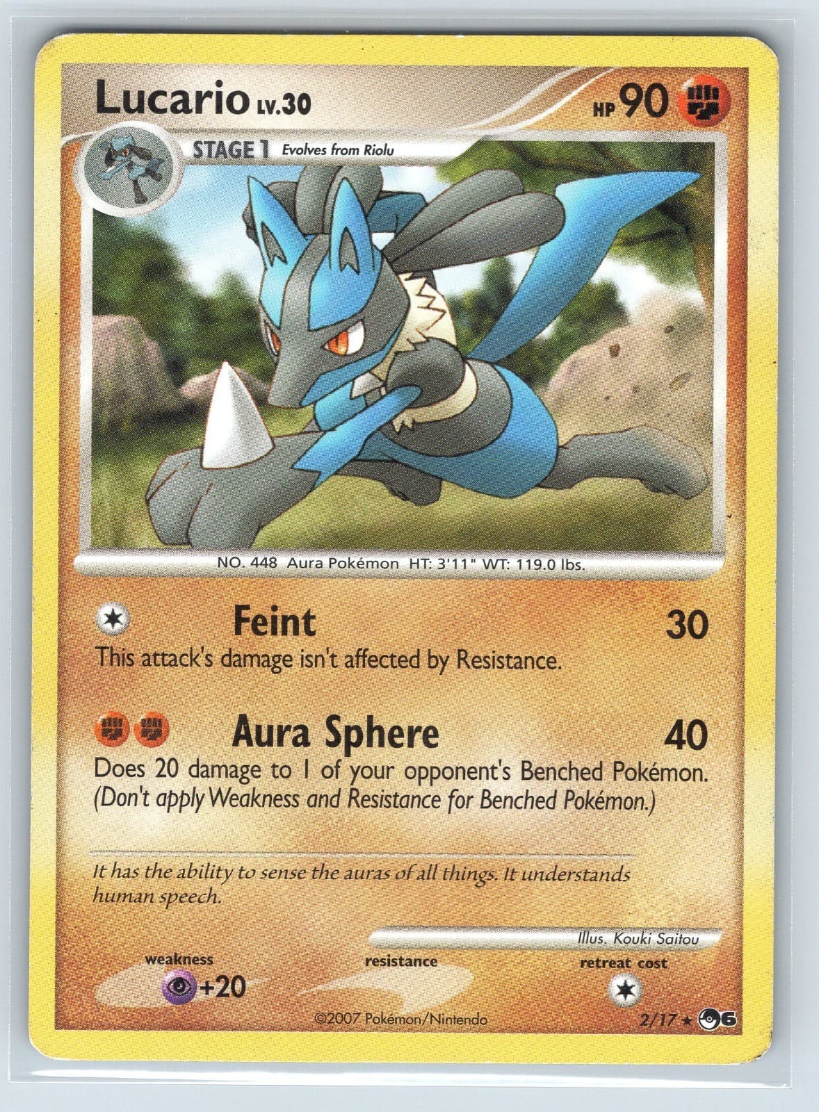 Lucario Rare POP Series 6 002/017 LP