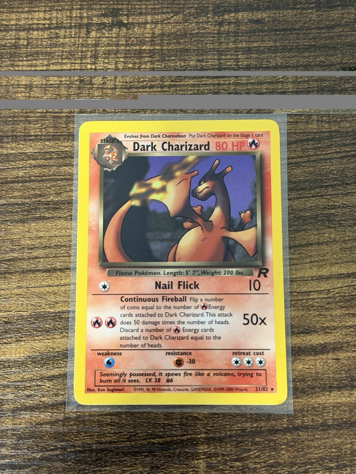 Dark Charizard 21/82 Team Rocket Regular LP-MP