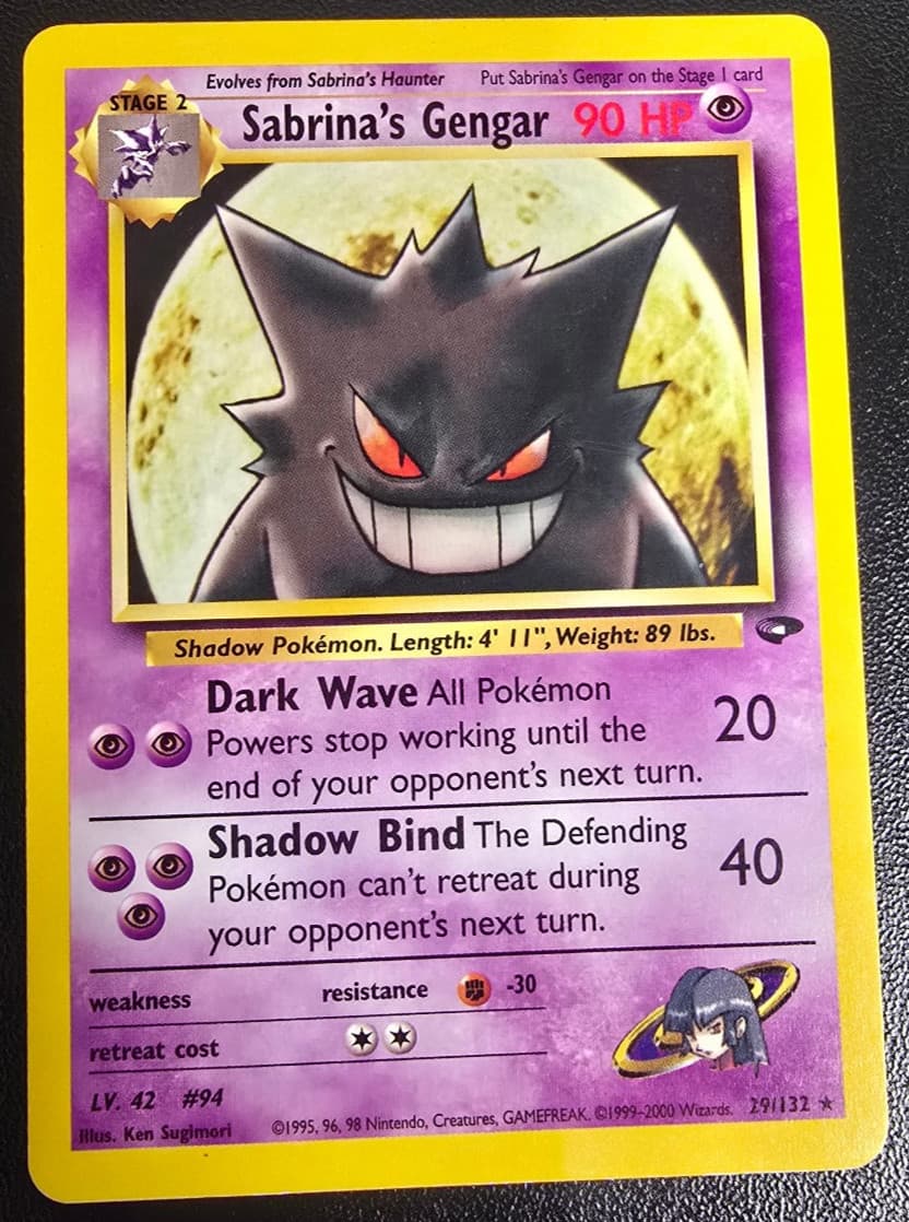 Sabrina's Gengar Non-Holo - 29/132 - Pokemon Gym Challenge
