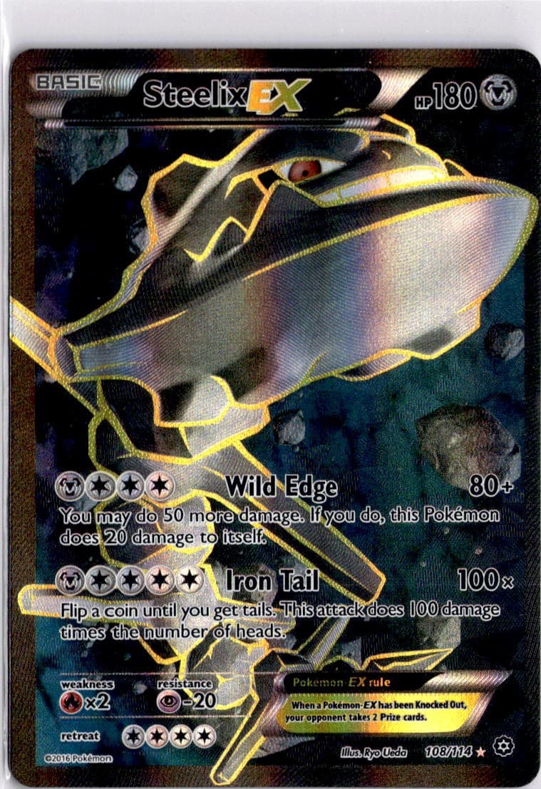 Pokémon Steelix EX (Full Art) #108/114 XY - Steam Siege