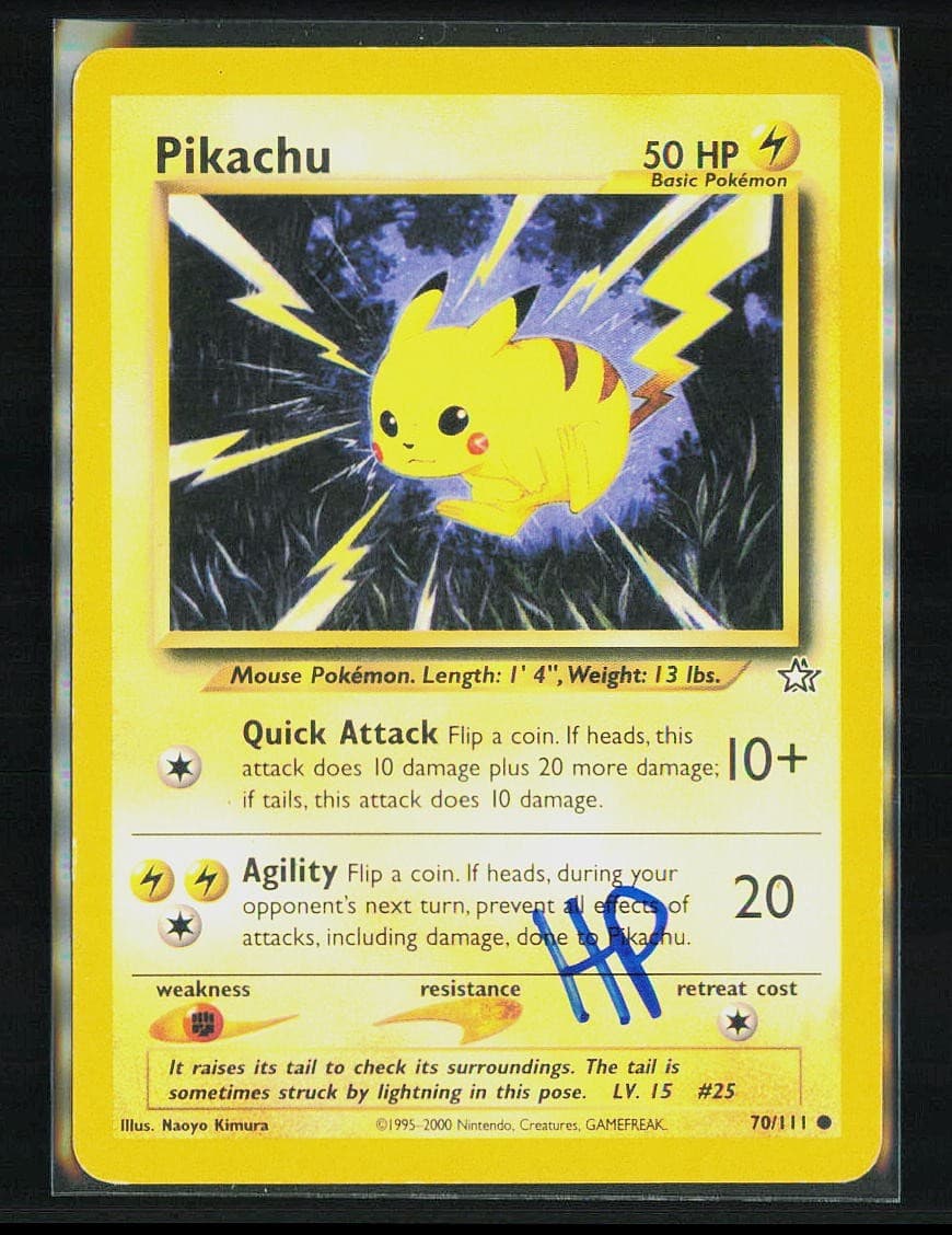 Pokemon Pikachu Neo Genesis 70/111 Unlimited HP