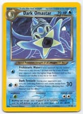 Dark Omastar 19/105 Neo Destiny Unlimited Rare Pokemon Card Tomokazu Komiya LP