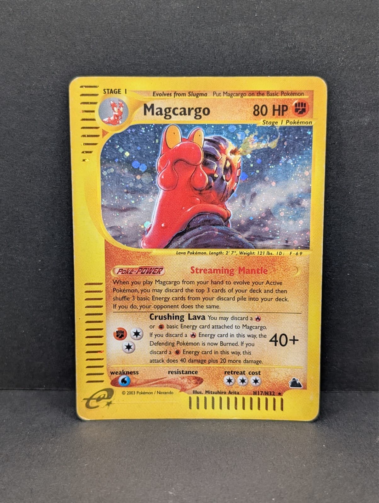 Magcargo H17/H32 Skyridge Holo Rare Vintage Pokemon TCG WOTC MP+