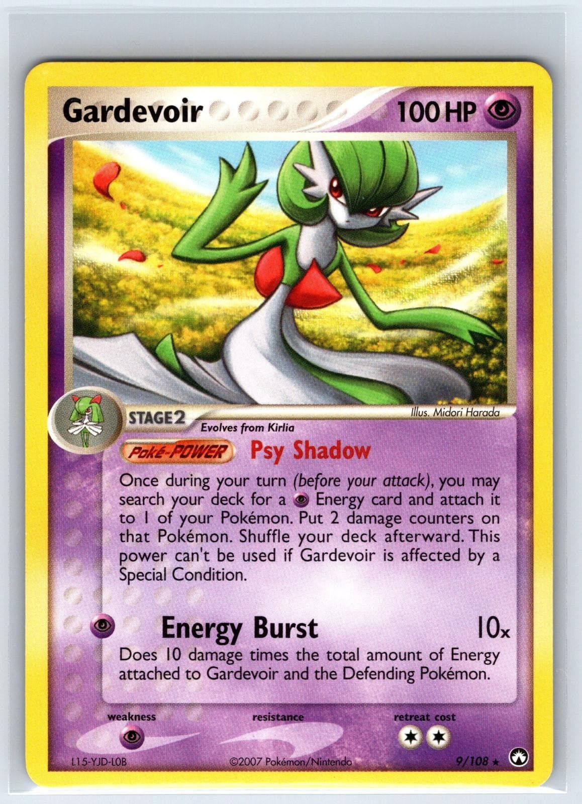 Gardevoir (EX Power Keepers) 9/108 Rare Deck Exclusives Pokemon MP