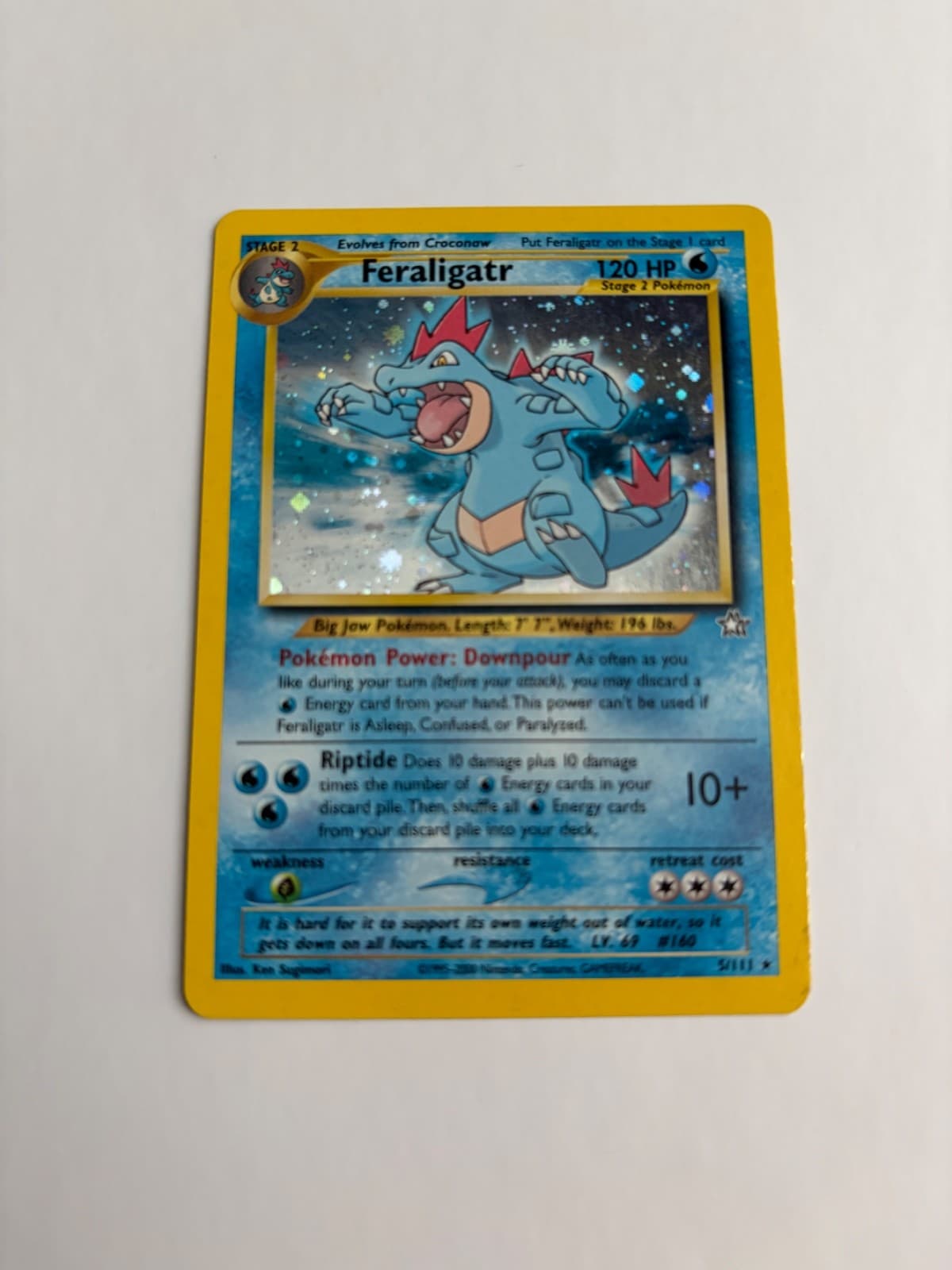 2000 Pokemon Neo Genesis Feraligatr 5/111 Holo