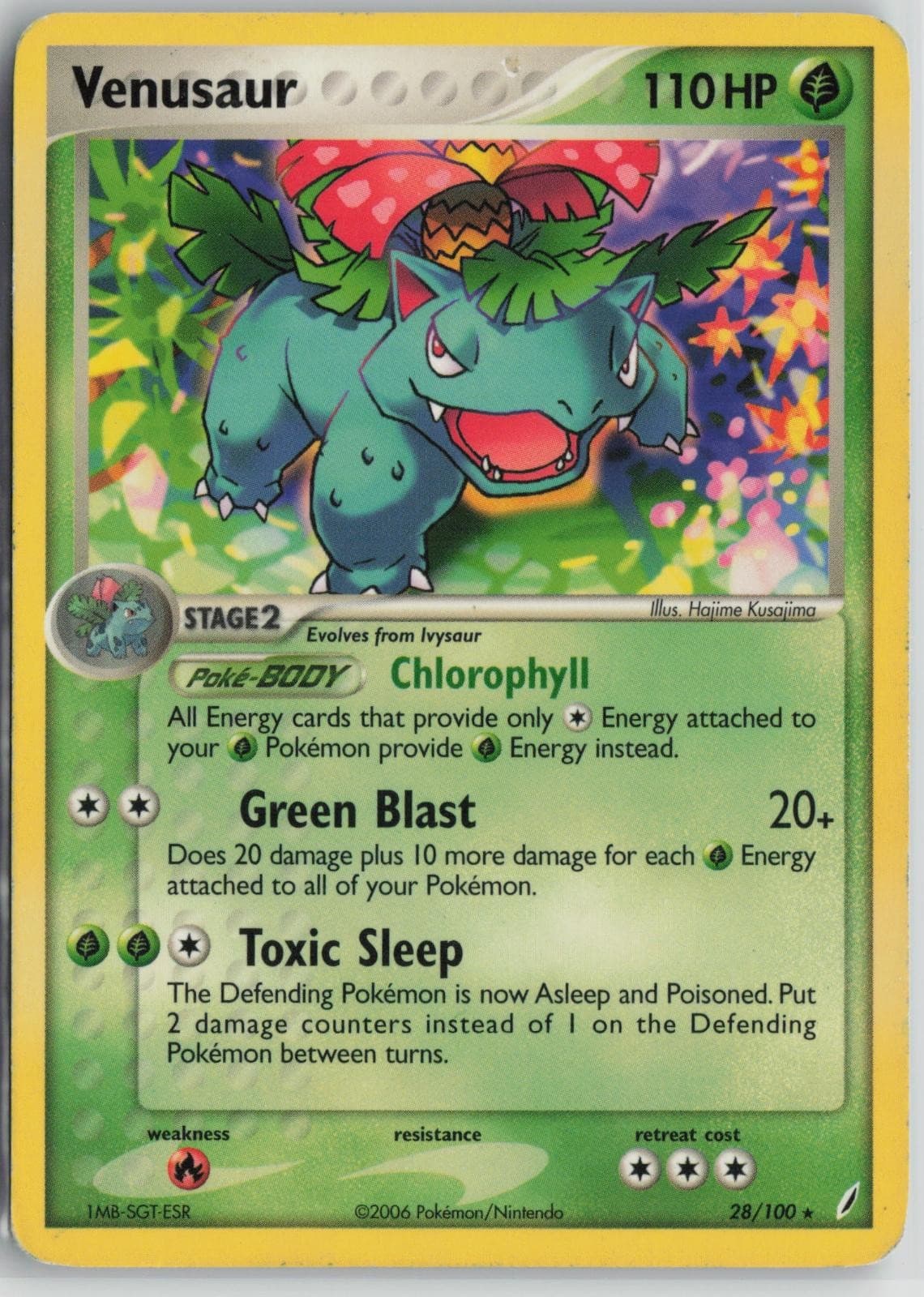 Venusaur (EX Crystal Guardians) 28/100 Holo Rare Deck Exclusives Pokemon MP